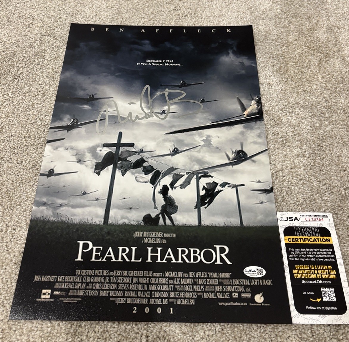 MICHAEL BAY SIGNED AUTOGRAPH 12×18 PEARL HARBOR PHOTO POSTER PROOF JSA COA READ