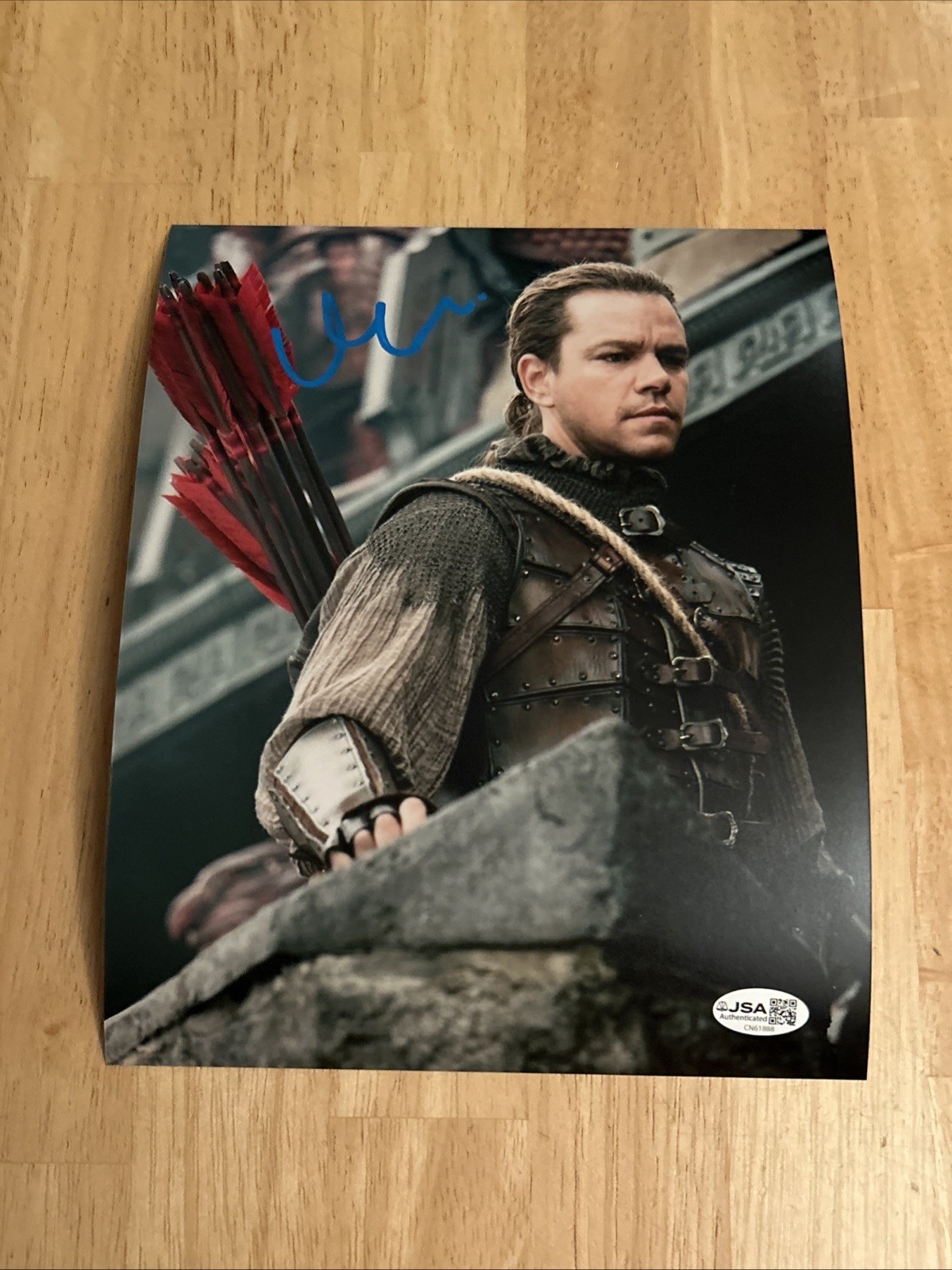 Matt Damon Actor Hollywood Legend Autographed 8×10 Photo JSA Certified