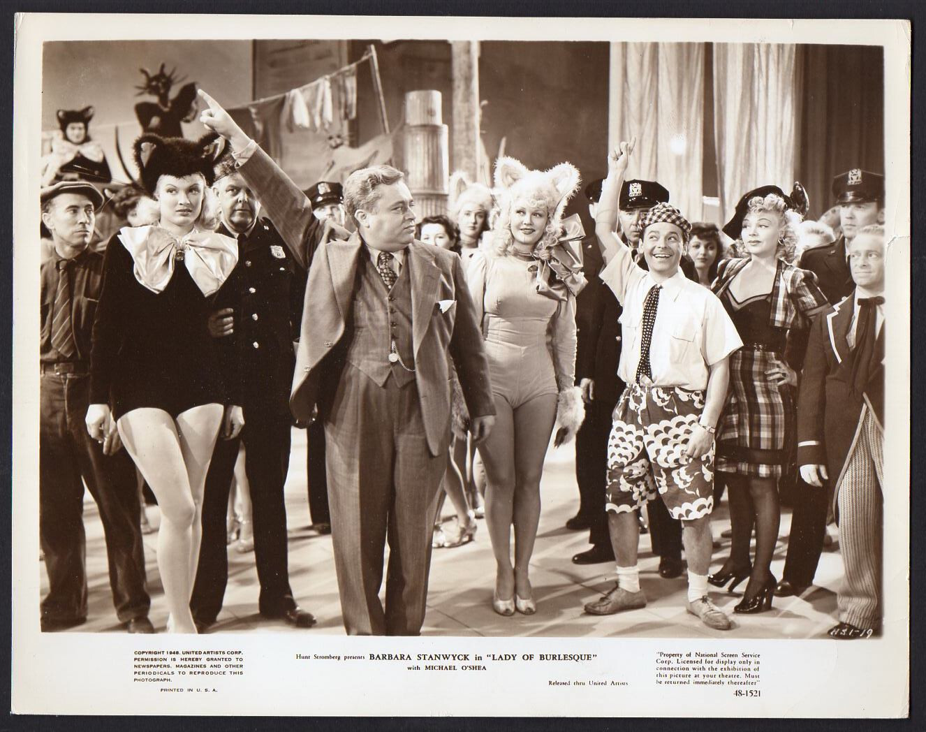 Marion Martin & Pinky Lee LADY OF BURLESQUE Orig Movie Photo busty leggy dancers