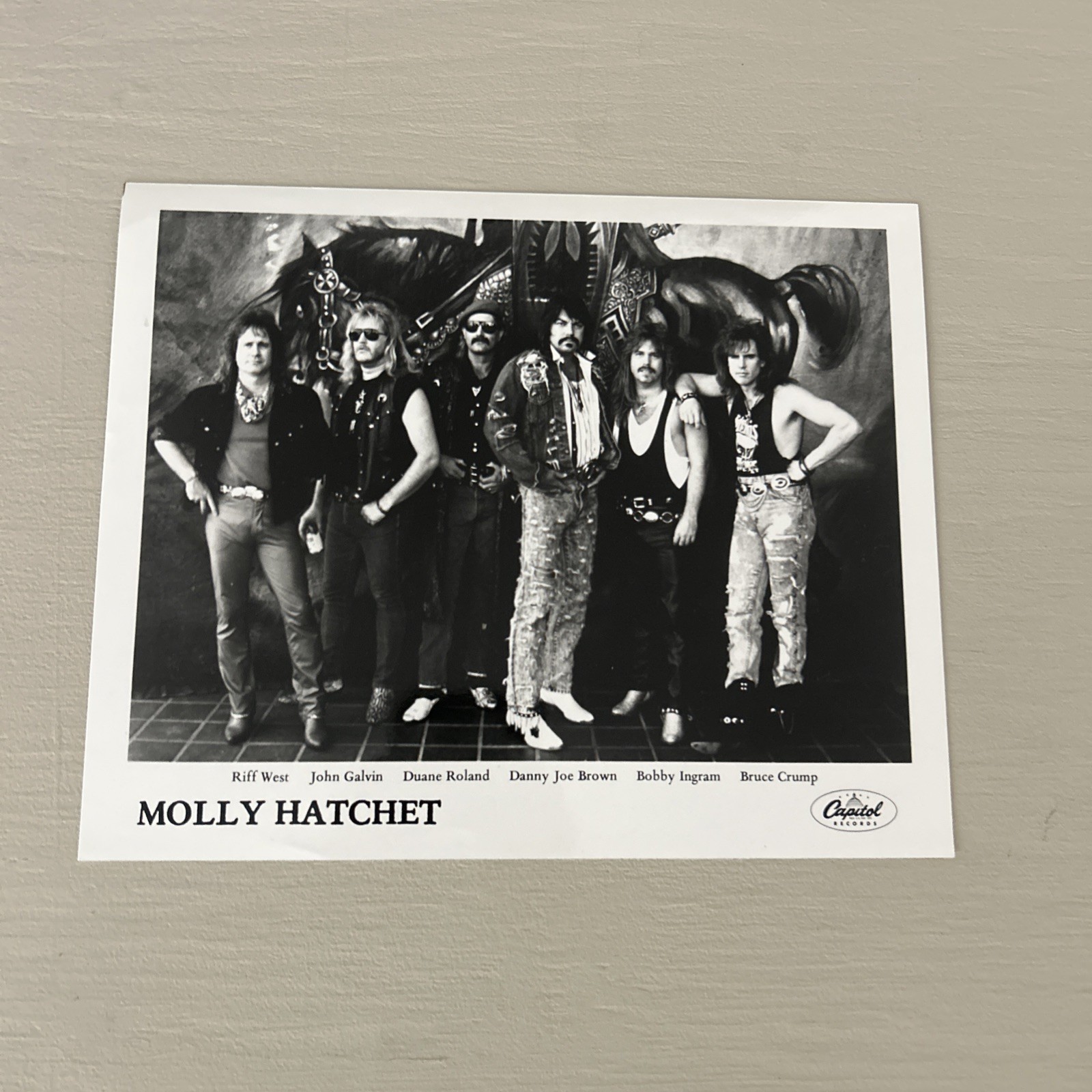 Molly Hatchet Original Promo Publicity Photo CAPITOL RECORDS 8×10