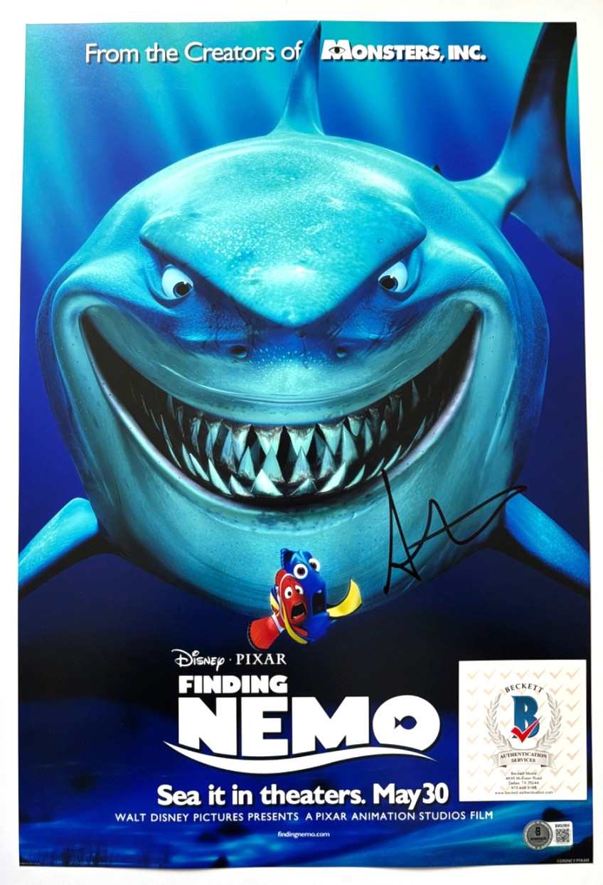 ANDREW STANTON SIGNED FINDING NEMO 12X18 MOVIE POSTER PHOTO DIRECTOR BAS