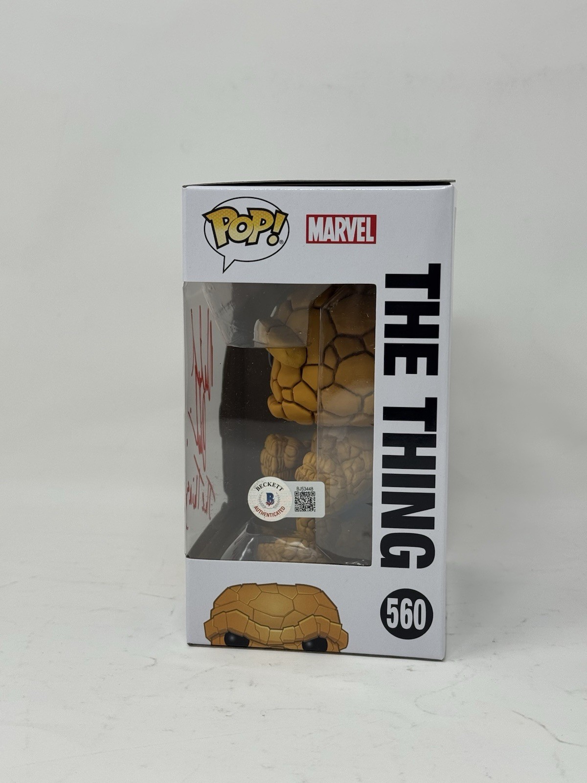 Michael Chiklis Signed Fantastic Four The Thing Funko Pop Marvel Autograph BAS
