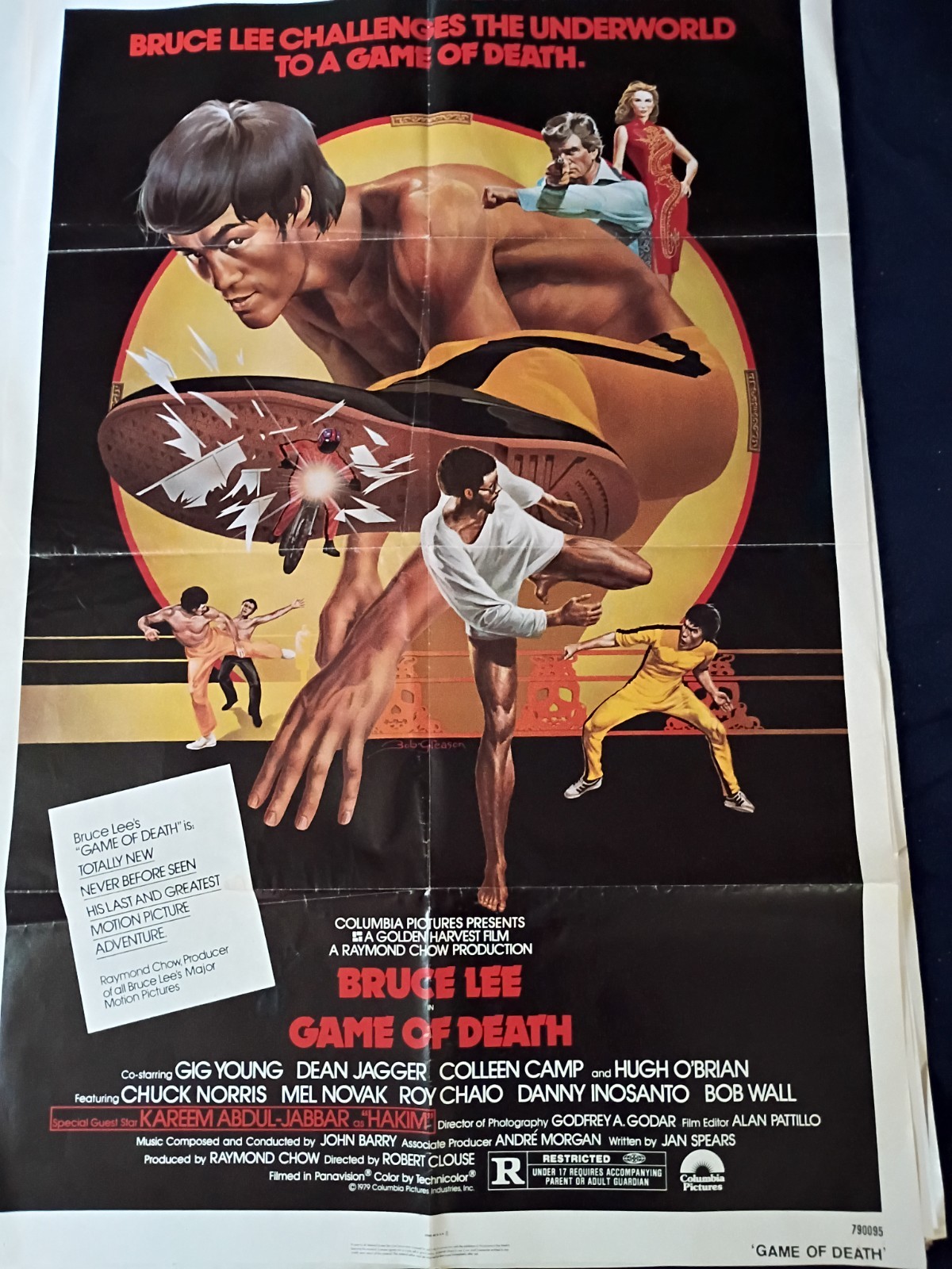 Original 1979 Game of Death Movie Poster 1-Sheet 27×41 Bruce Lee NSS 790095