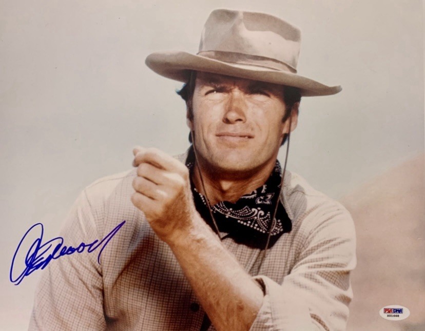Clint Eastwood “Rawhide” Autographed Signed 8×10 Photo – PSA LOA X01668