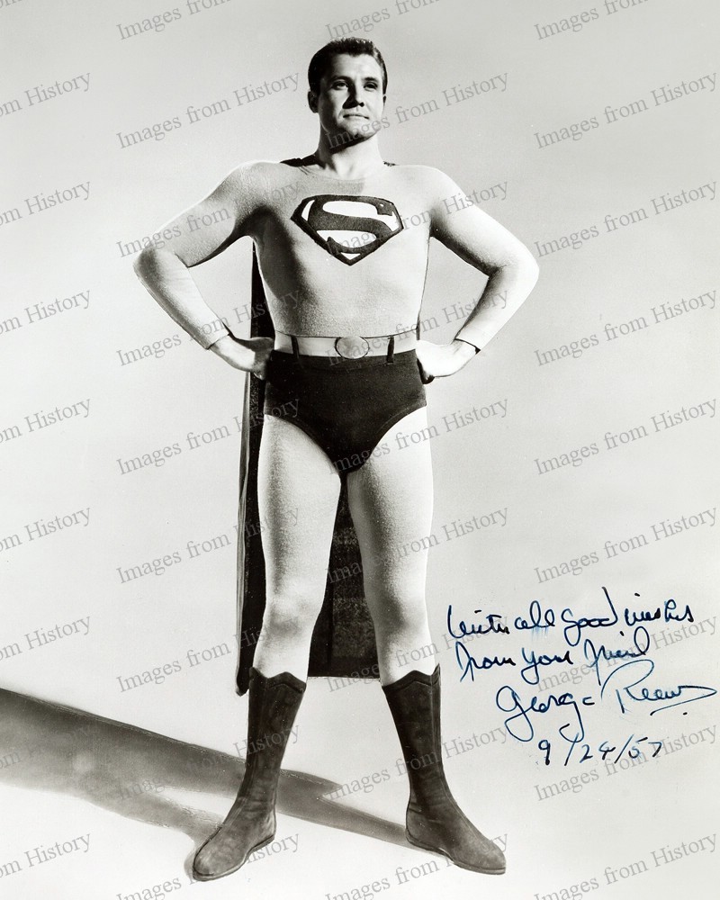 8×10 Print George Reeves Adventures of Superman Signed #2348