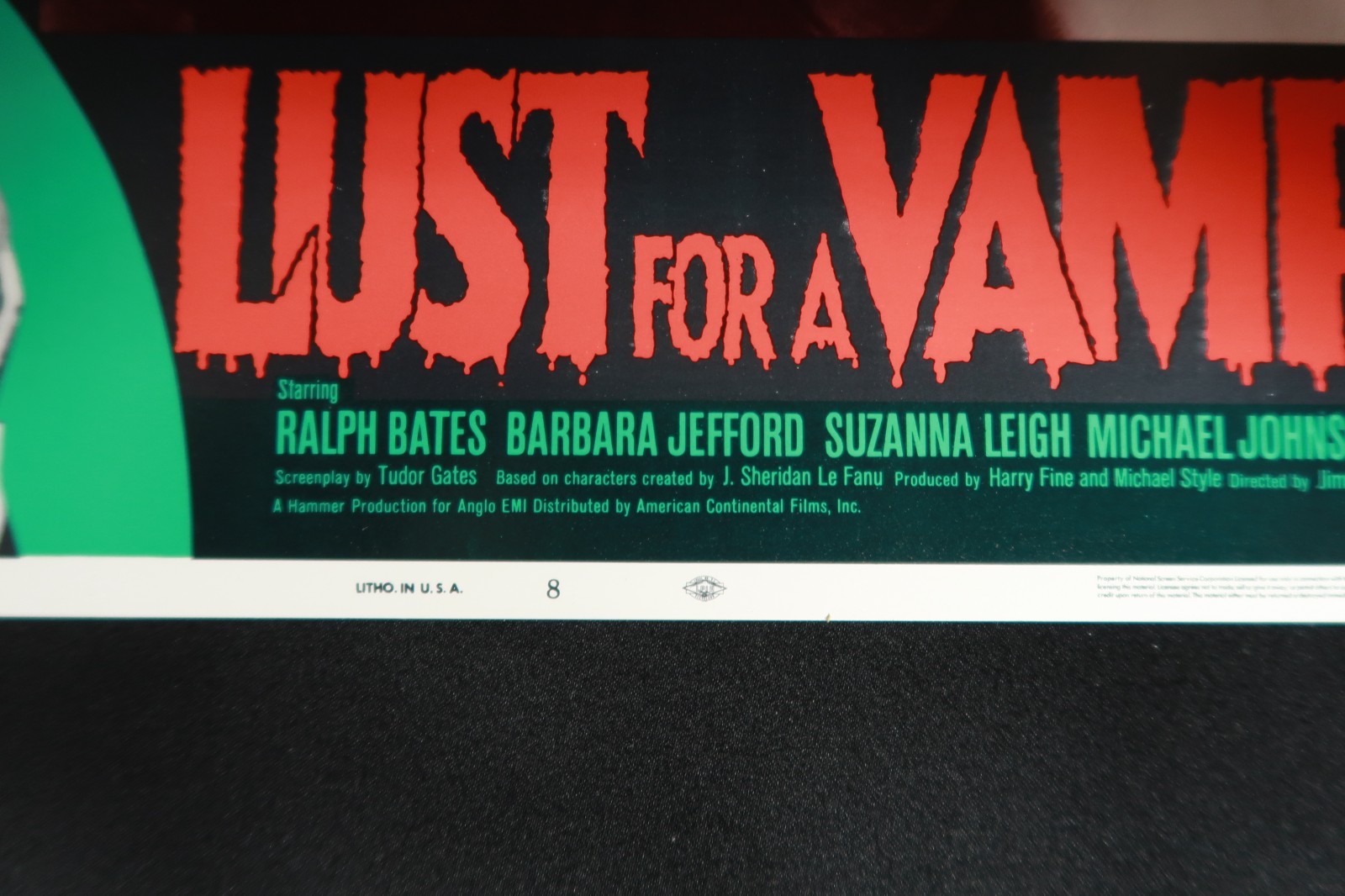 Lust for a Vampire 1971 Lobby Cards Still Full Set Originals 11 x 14 NSS 71/246