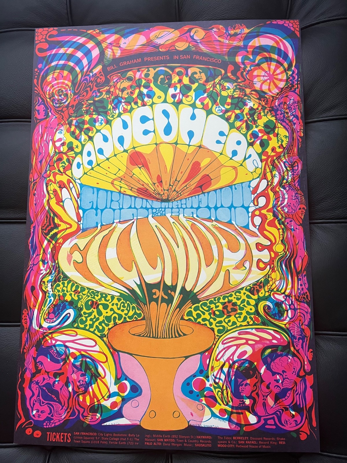 CANNED HEAT BG 139-OP-1 FILLMORE concert poster LEE CONKLIN BILL GRAHAM 1968