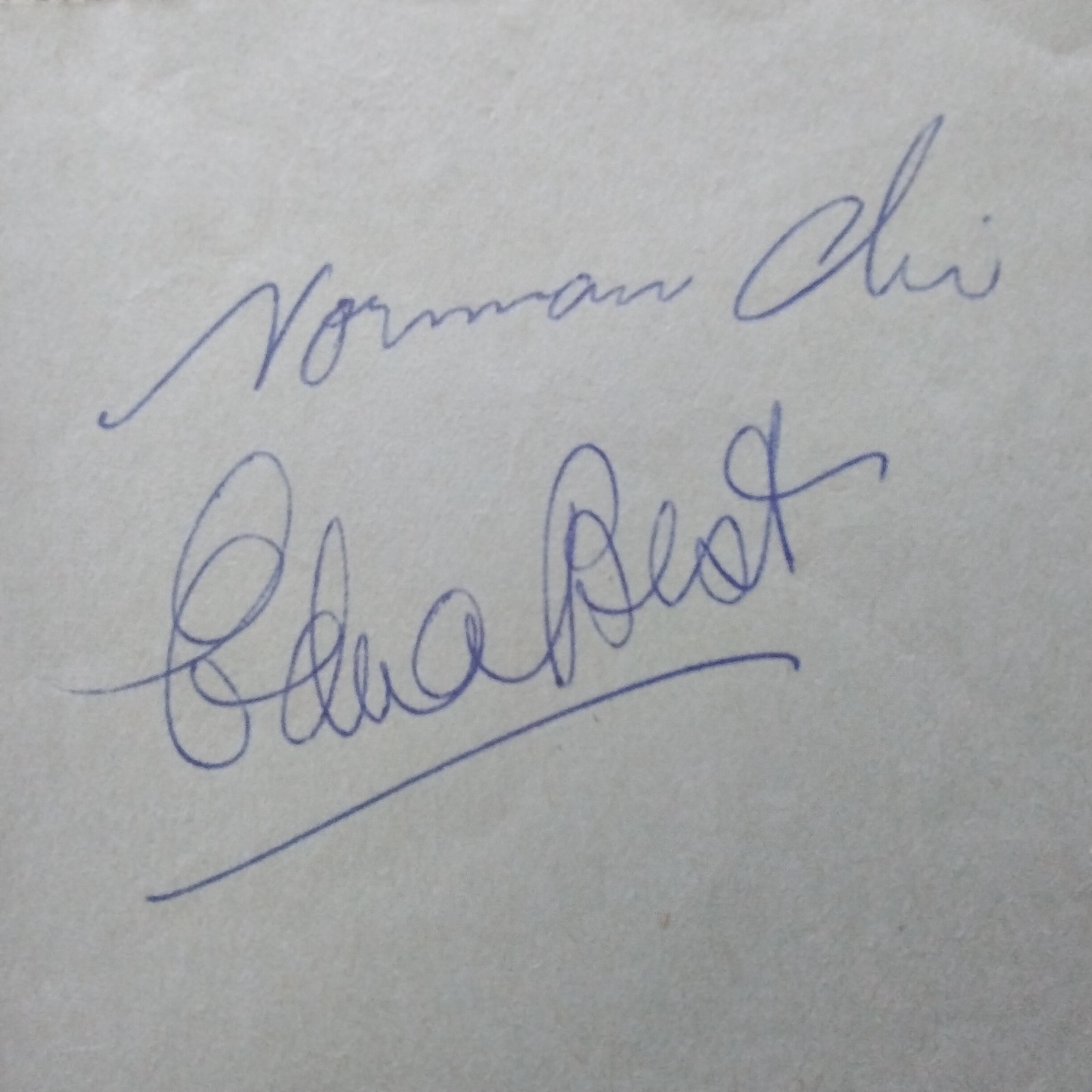 Edna Best SIGNED Paper Photo 30s Film Actress Intermezzo Swiss RobinsonHitchcock