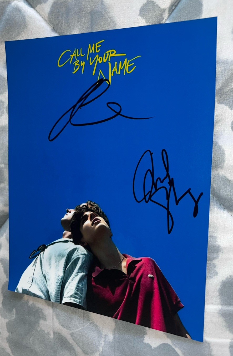 Luca Guadagnino & Michael Stuhlbarg Signed 8×10 Photo Call Me By Your Name
