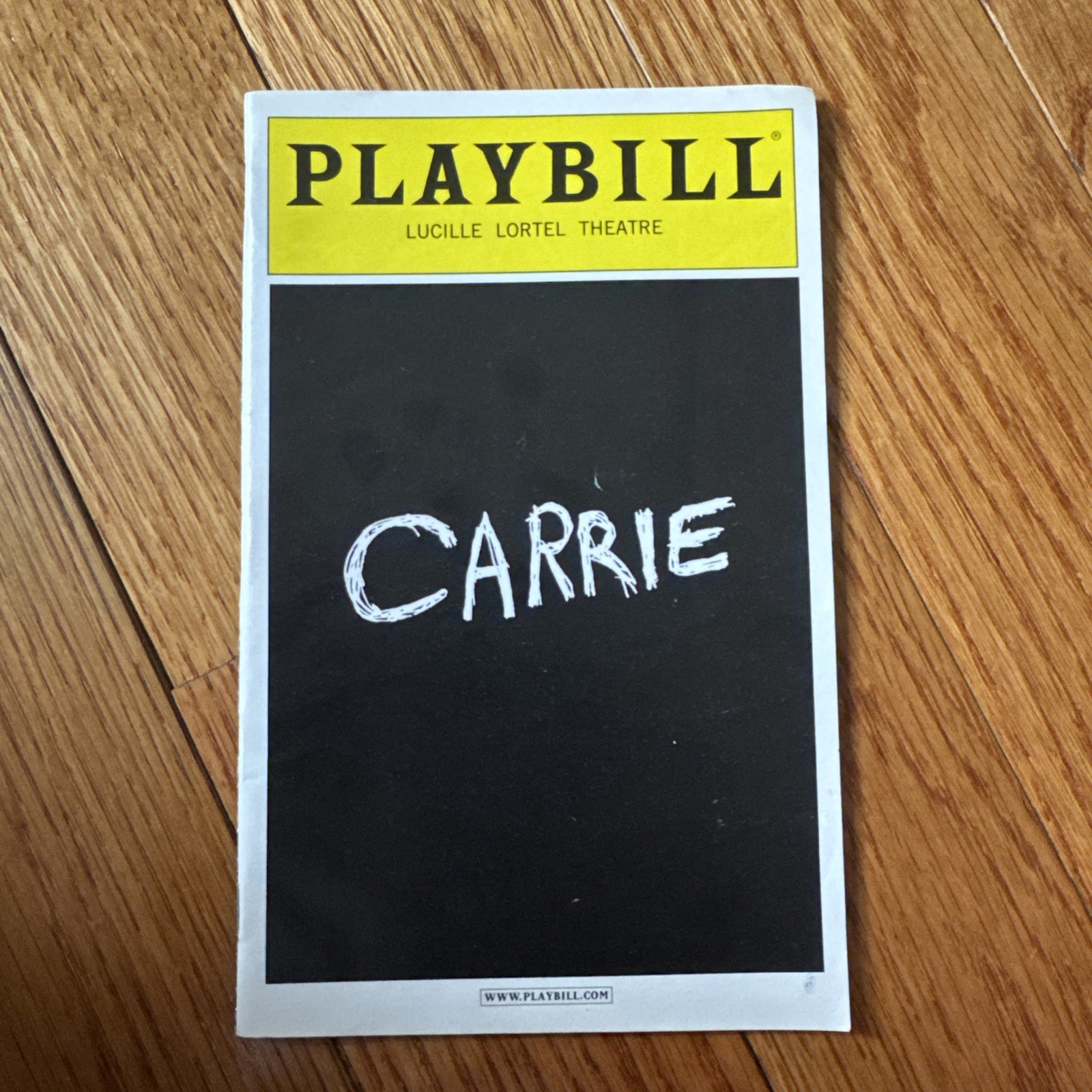 Carrie 2012 Off Broadway Playbill Marin Mazzie Christy Altomare Derek Klena