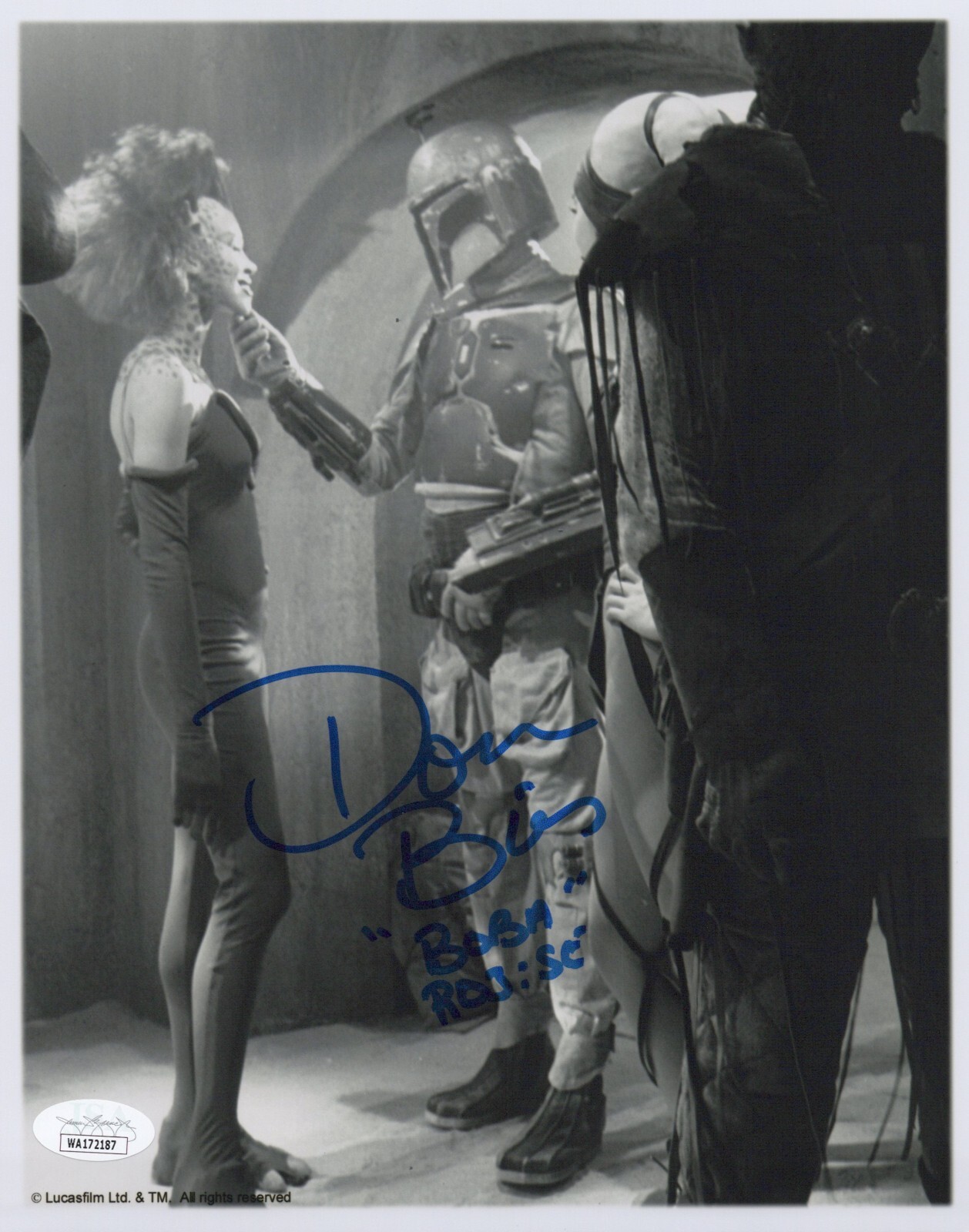 Star Wars- Don Bies signed Boba Fett 8×10 photo JSA COA