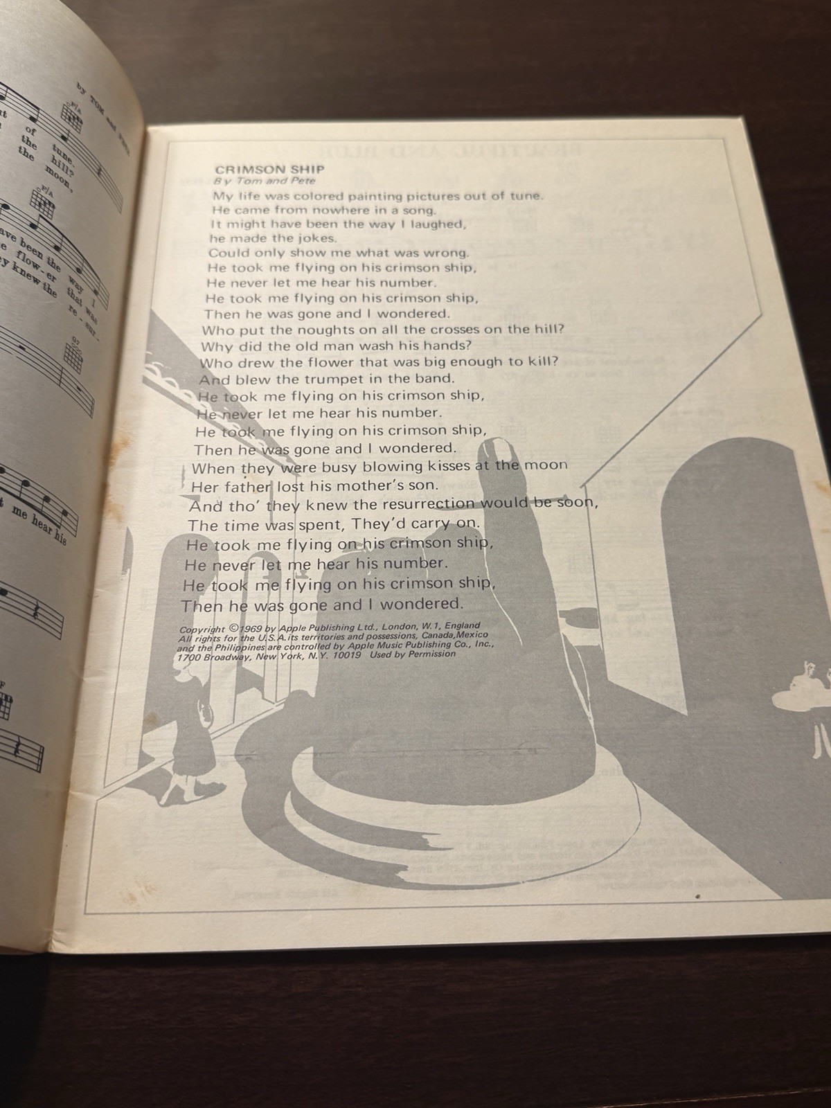 Vintage 1969 Badfinger Magic Christian Music Songbook Piano Vocal Guitar Chords