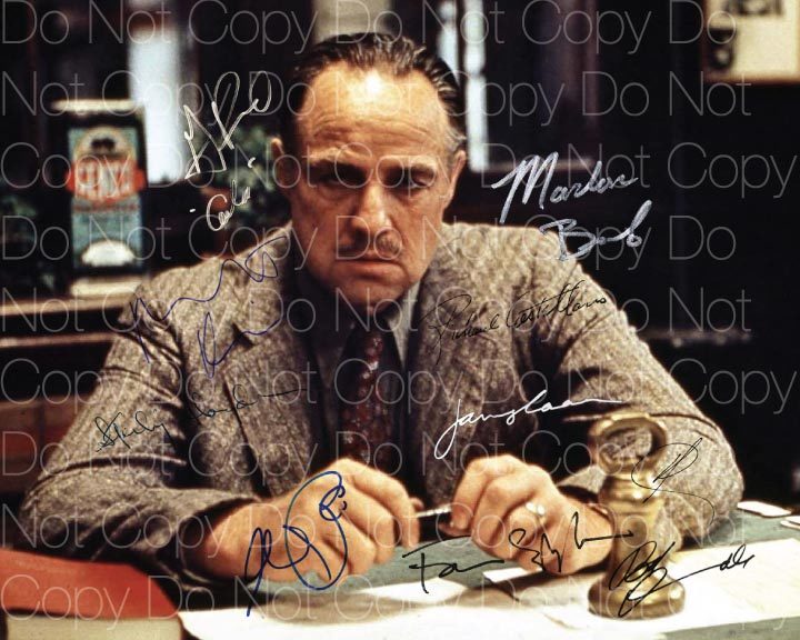 The Godfather signed Brando Pacino Caan 8X10 photo picture poster autograph RP 2