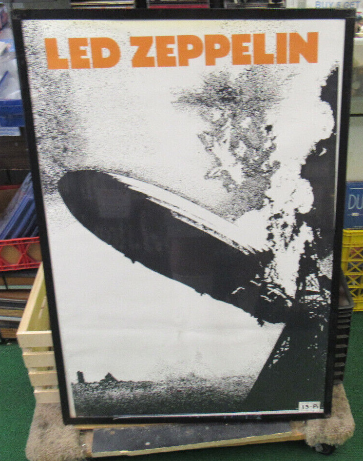 LED ZEPPELIN POSTER RARE NEW NEVER OPENED VINTAGE PAGE BONHAM