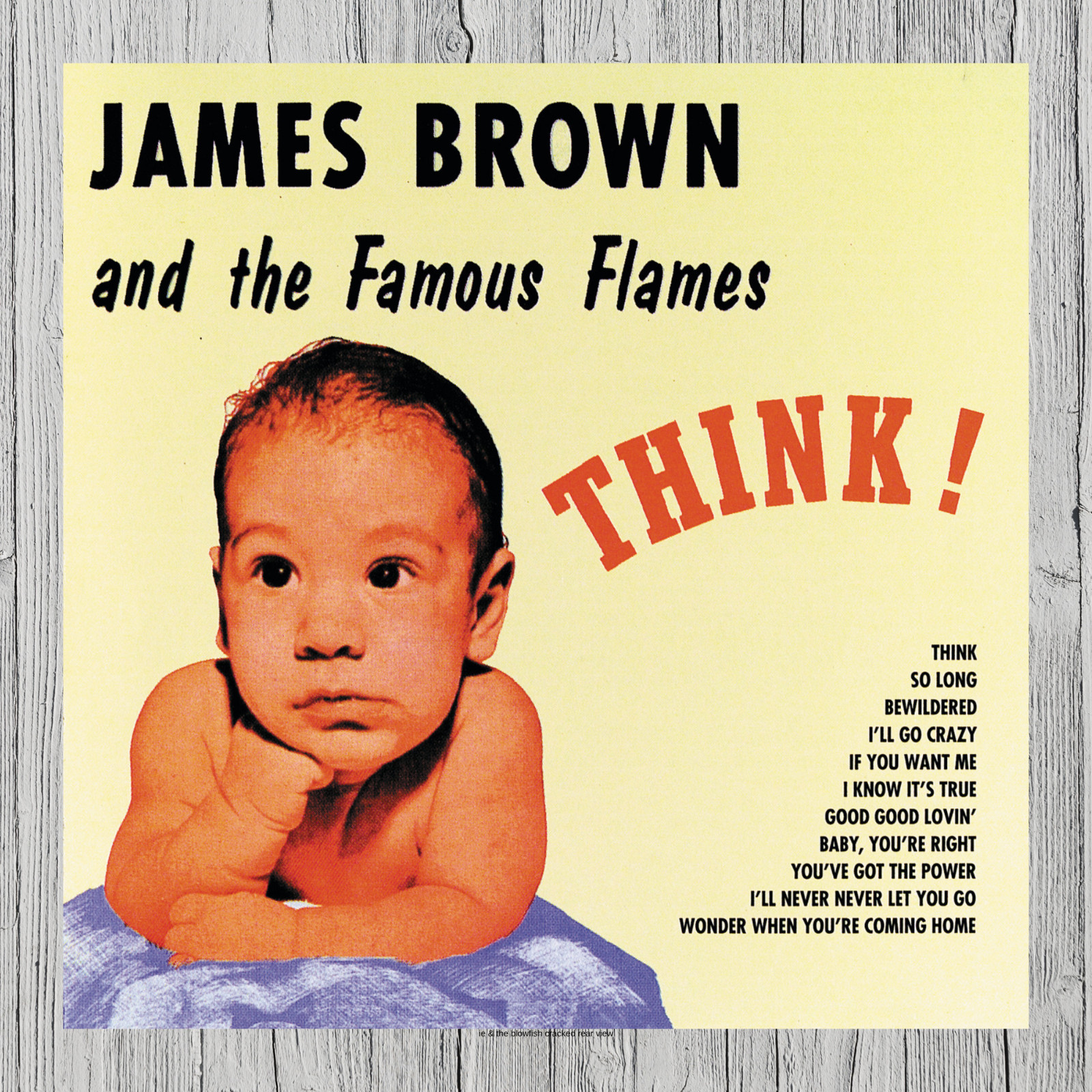James Brown Think! Album Cover Metal Sign Poster