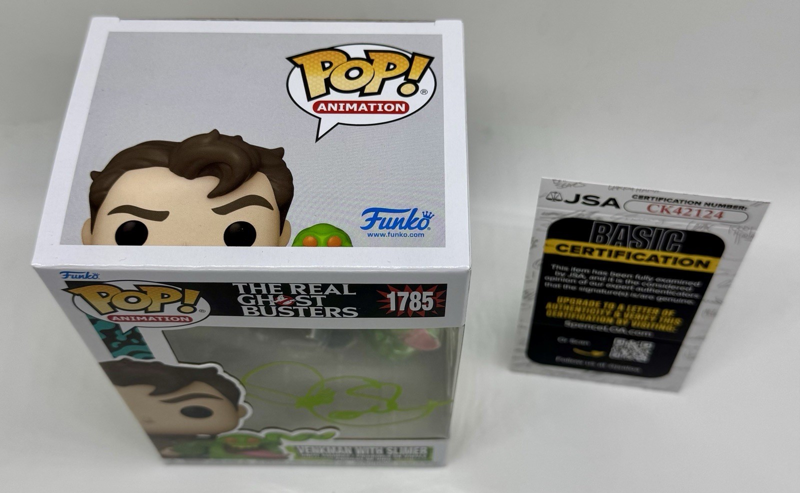 DAVE COULIER SIGNED AUTOGRAPH “VENKMAN” THE REAL GHOSTBUSTERS FUNKO POP JSA COA