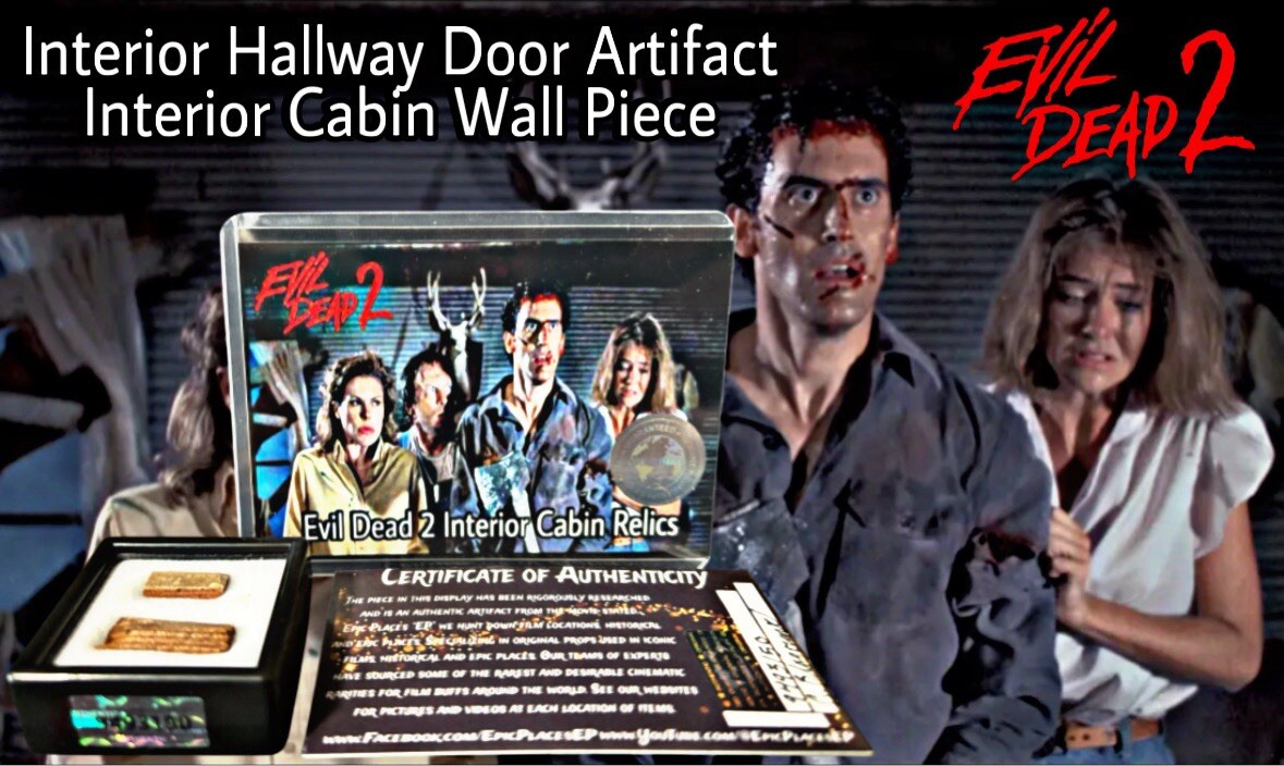 Evil Dead 2 Props Interior Cabin Wood Relics with COA