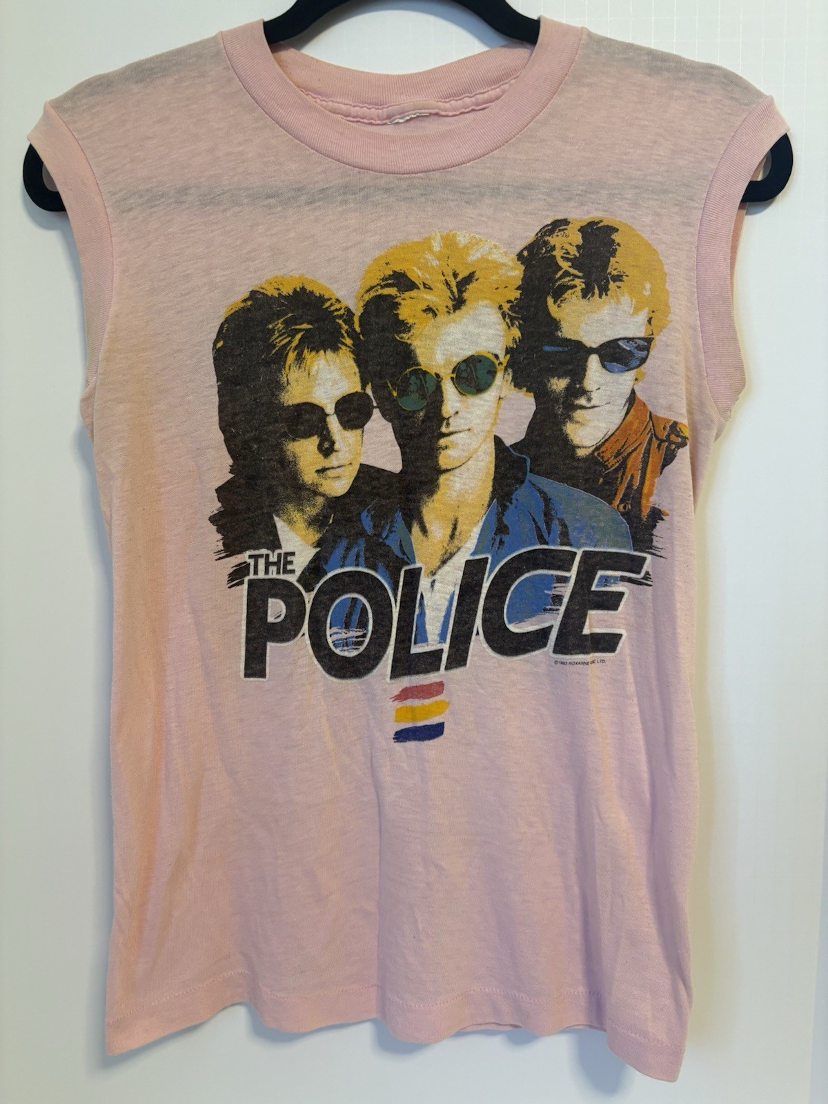 Vintage 1983 The Police Synchronicity Tour Shirt Size S