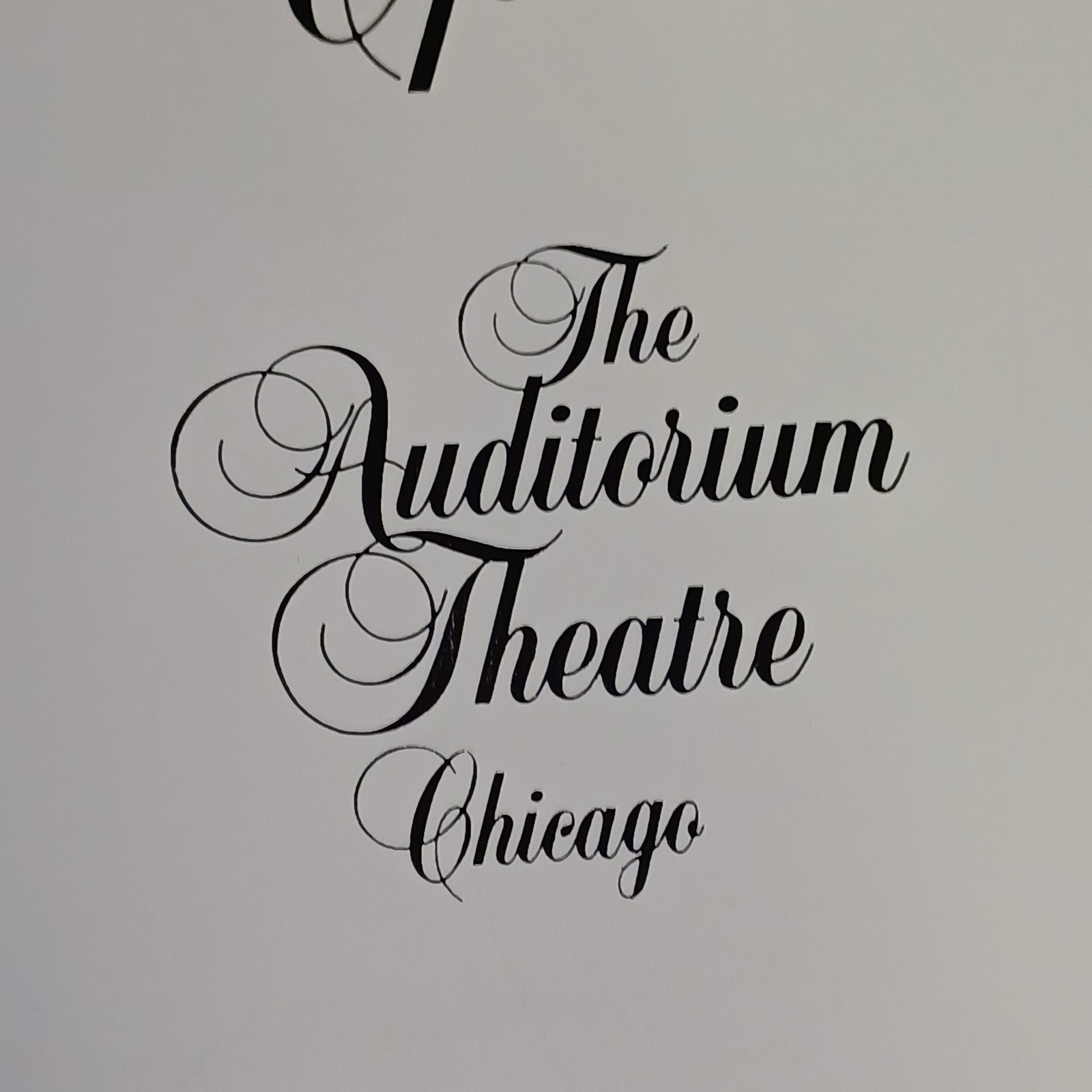 THE PHANTOM OF THE OPERA Souvenir Program Auditorium Theatre Chicago + Libretto