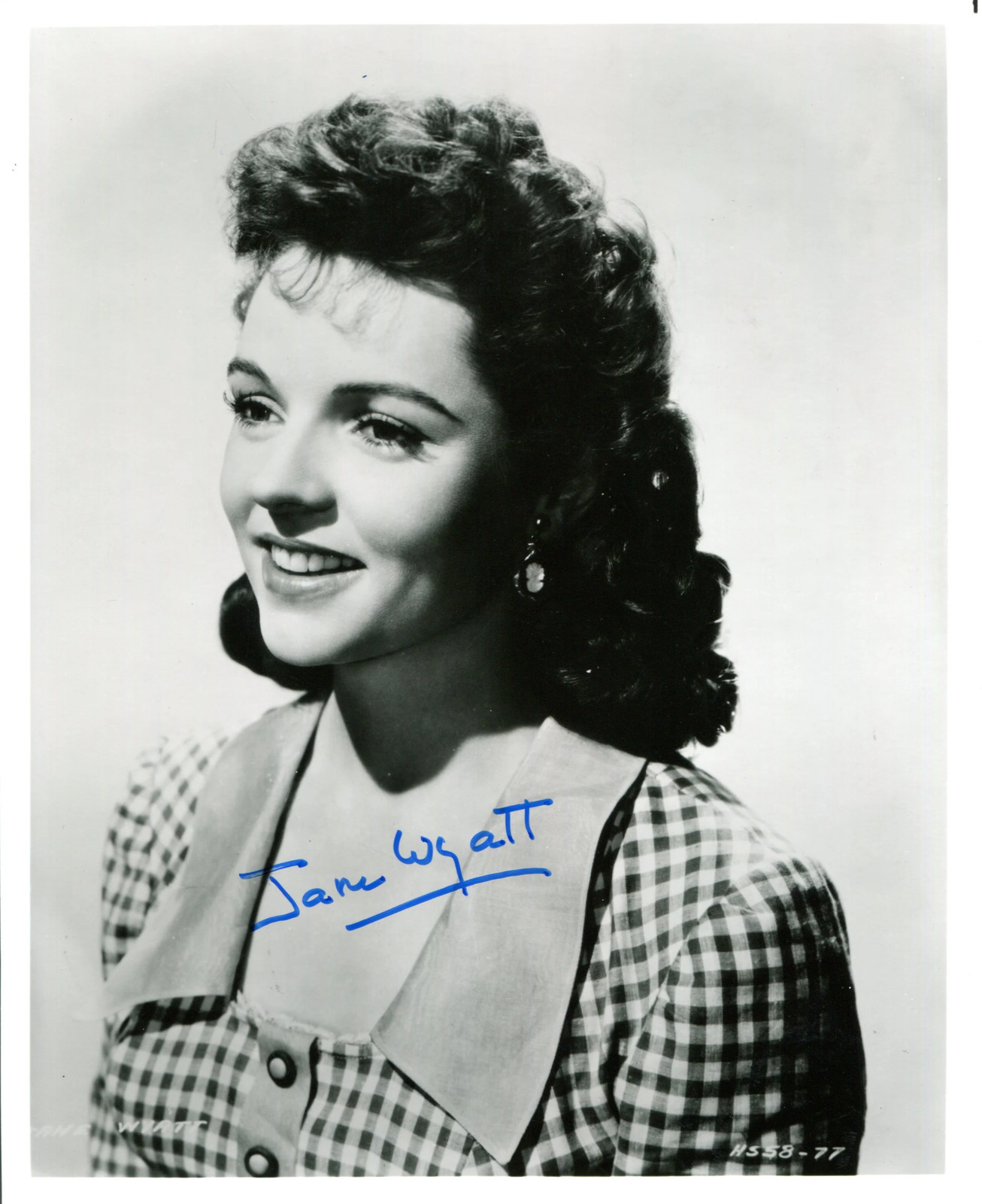 Jane Wyatt Autographed Black & White 8×10 Photo (JSA)