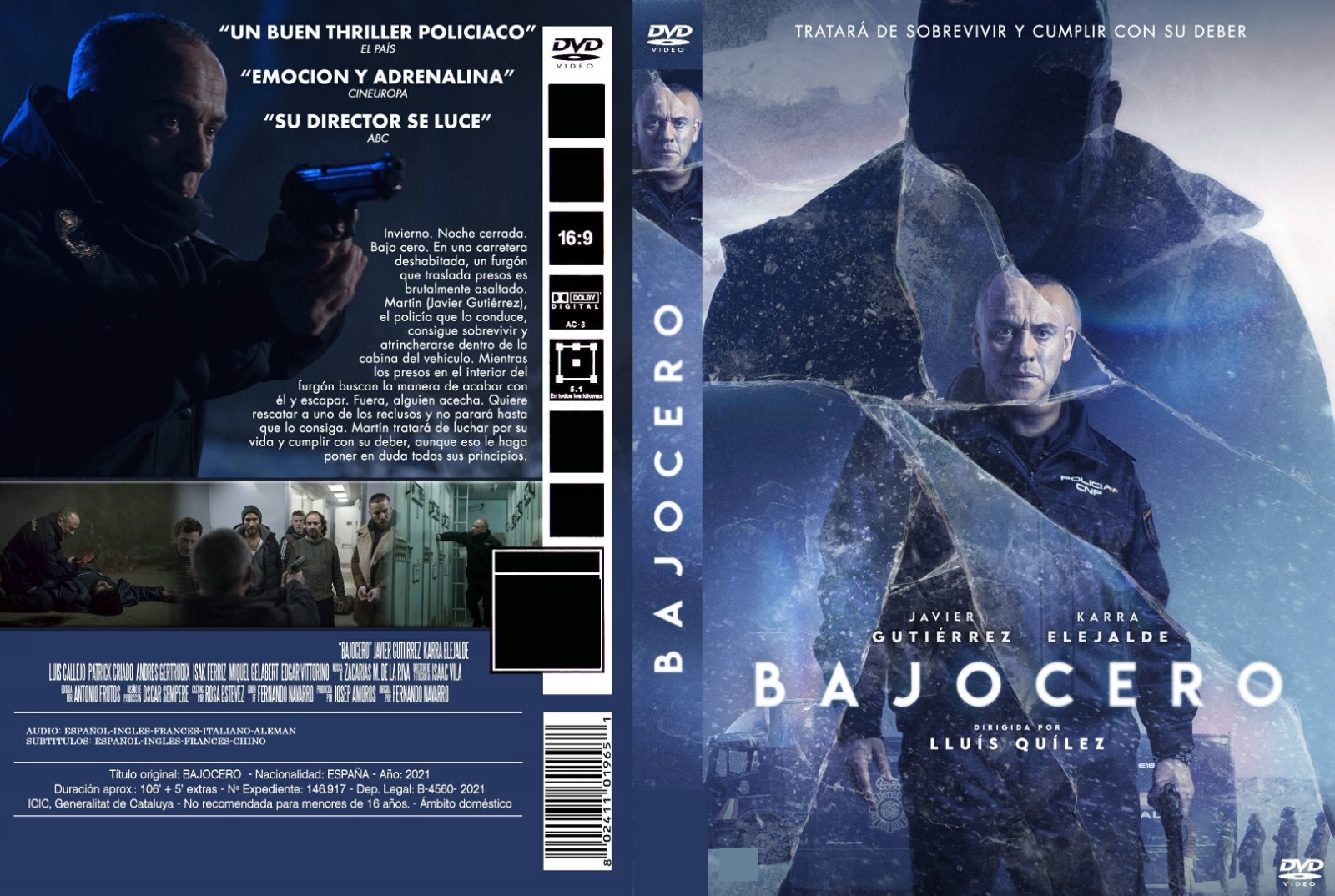 ESPAÑA PELICULAS, BAJOCERO, 1 DVD/BOX, 106 MIN, 2021