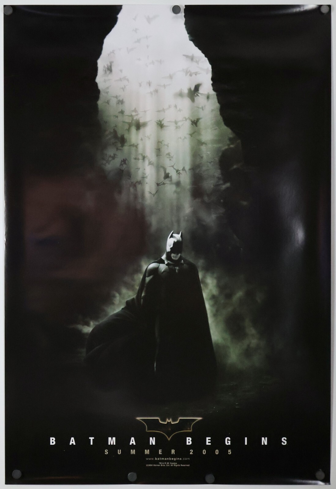 Batman Begins – original DS movie poster 27×40 – 2005 INTL Cave