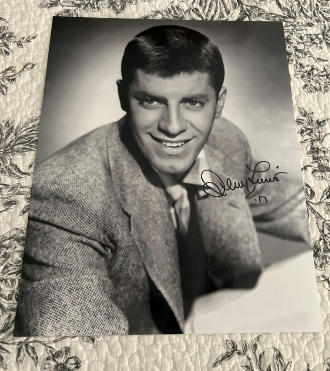 RARE!! JERRY LEWIS SIGNED AUTOGRAPHED 11×14 PHOTO COMEDY LEGEND ORIGINAL