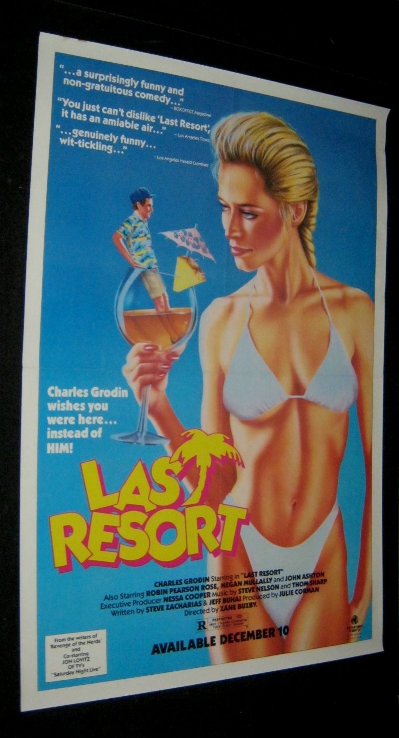 Original LAST RESORT Single Fold Video Style CHARLES GRODIN Brenda Bakke