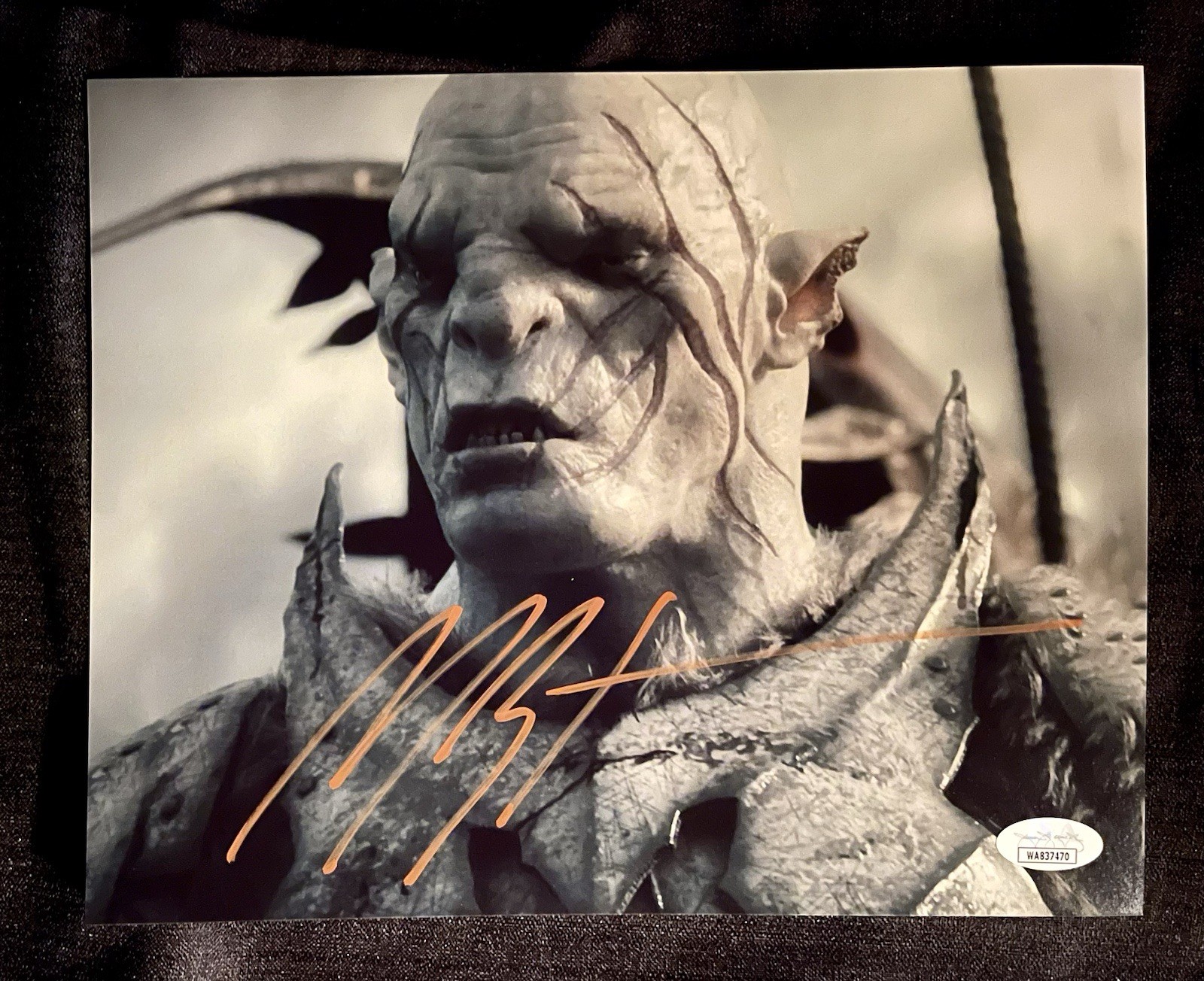 Manu Bennett Azog in The Hobbit The Desolation of Smaug 8″x10 Signed Photo JSA