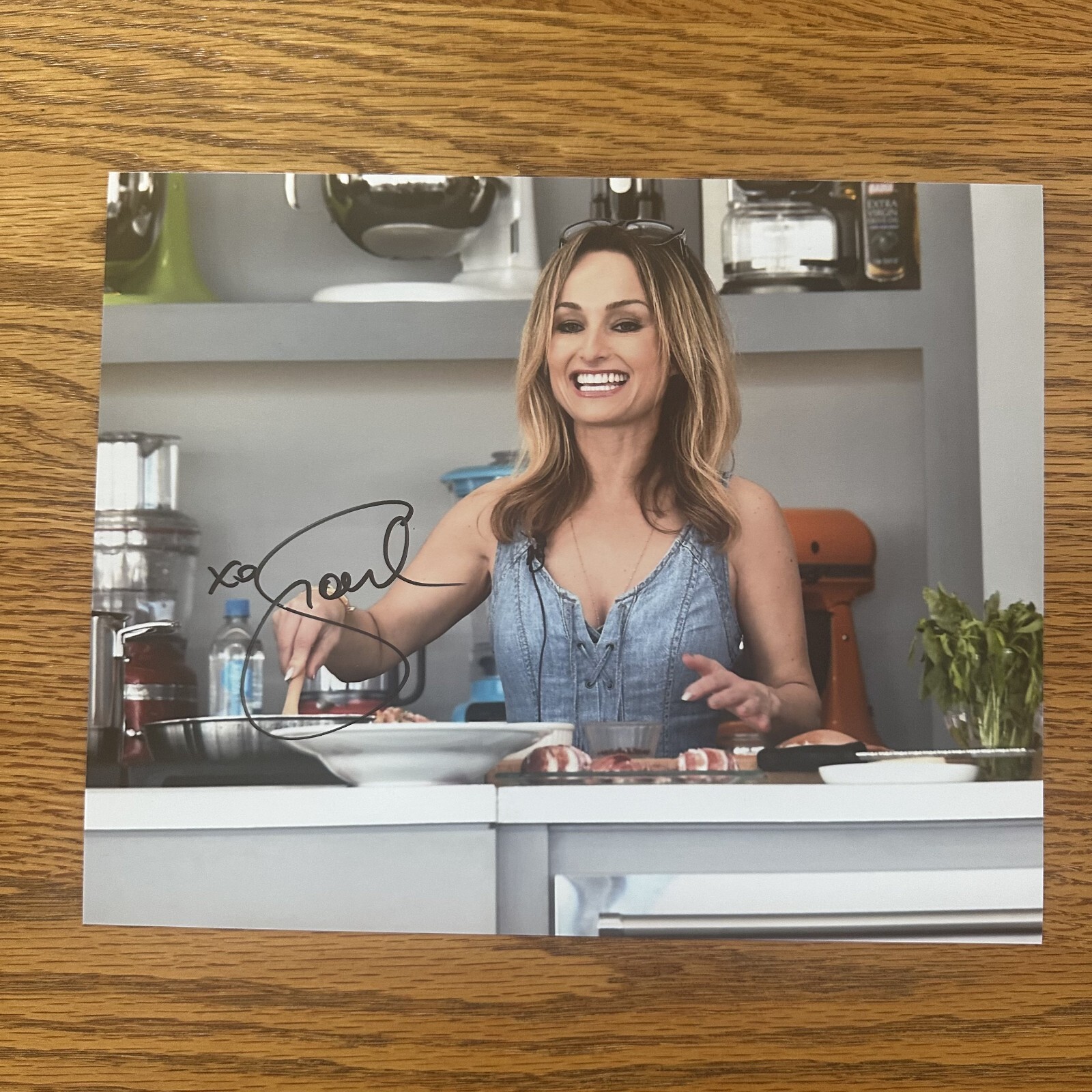 Giada De Laurentiis Signed 8×10 Photo Food Network Giada At Home Chef Autograph