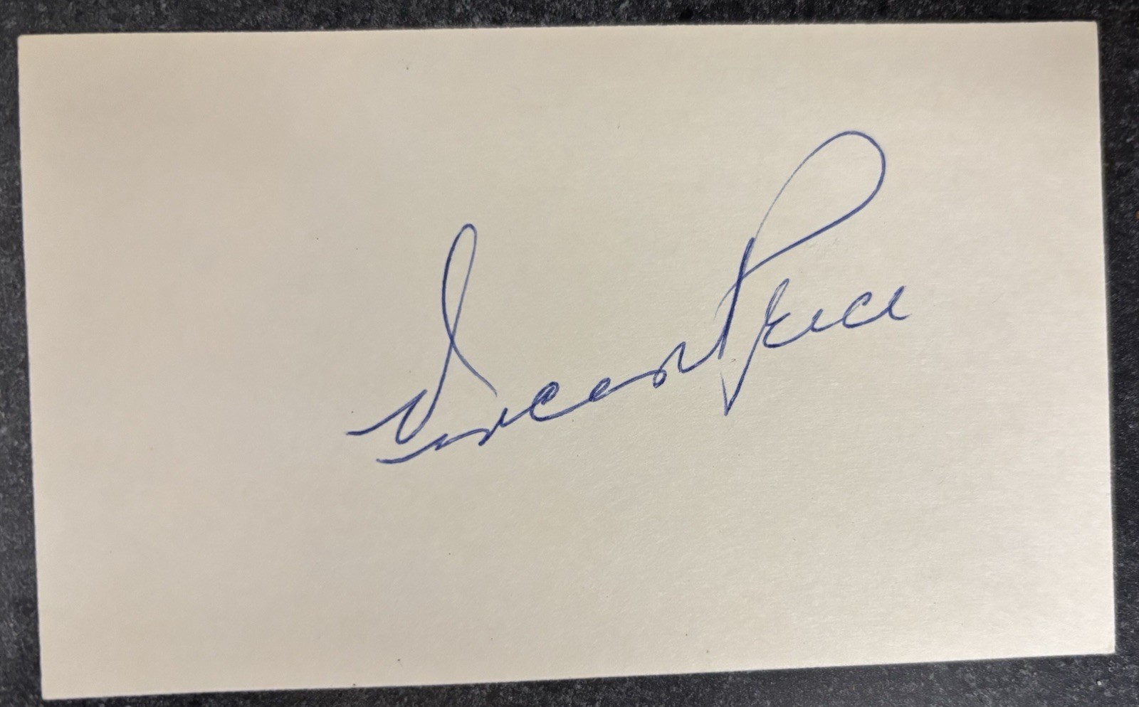 Legendary Vincent Price Autograph