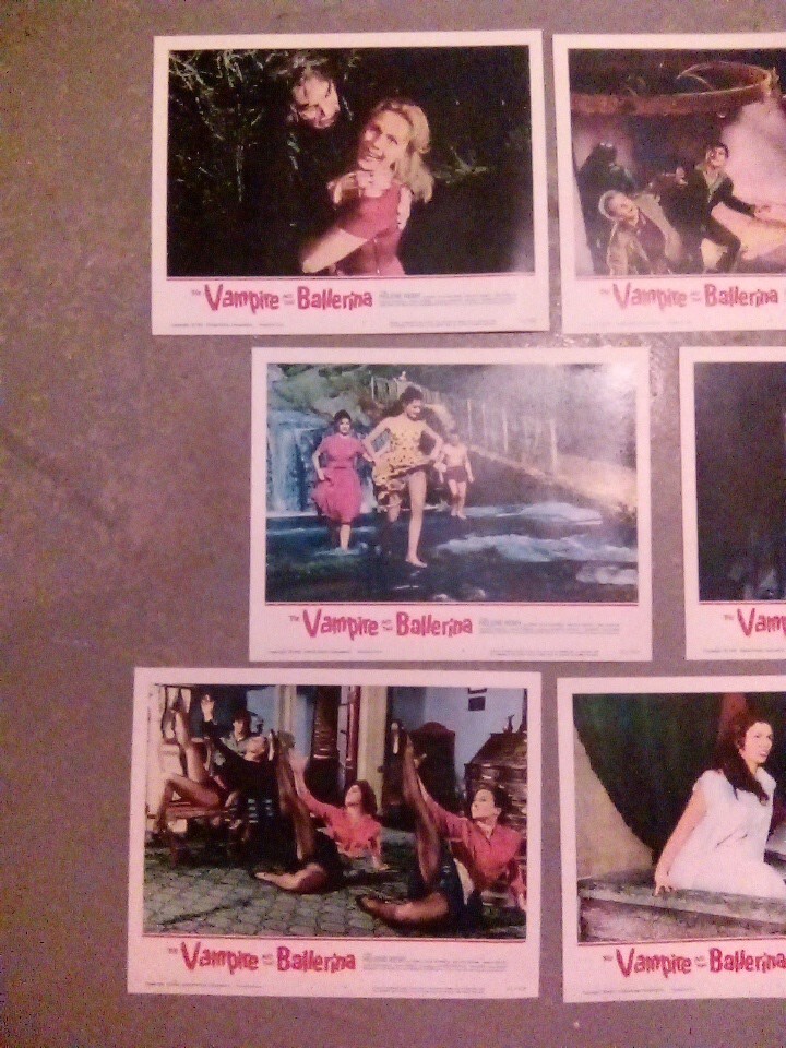 “The Vampire And The Ballerina” Original Vintage Movie Lobby Cards