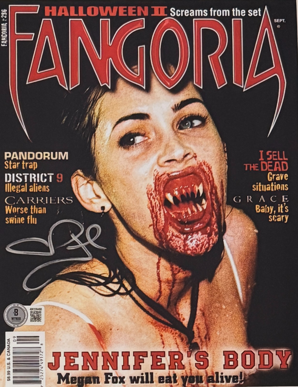 Megan Fox Authentic Signed 11×14 Photo Jennifer’s Body BAS Beckett Witnessed