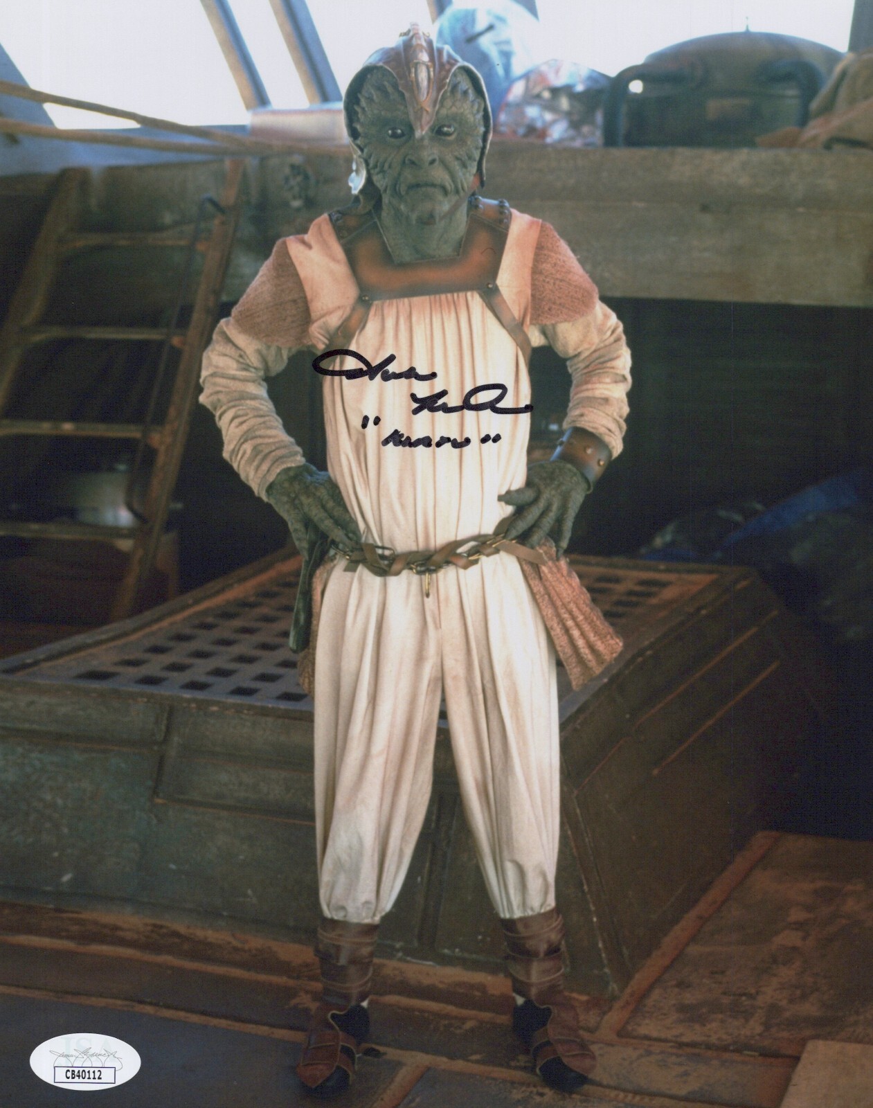 Star Wars- Julius LeFlore signed Klaatu 8×10 photo JSA COA