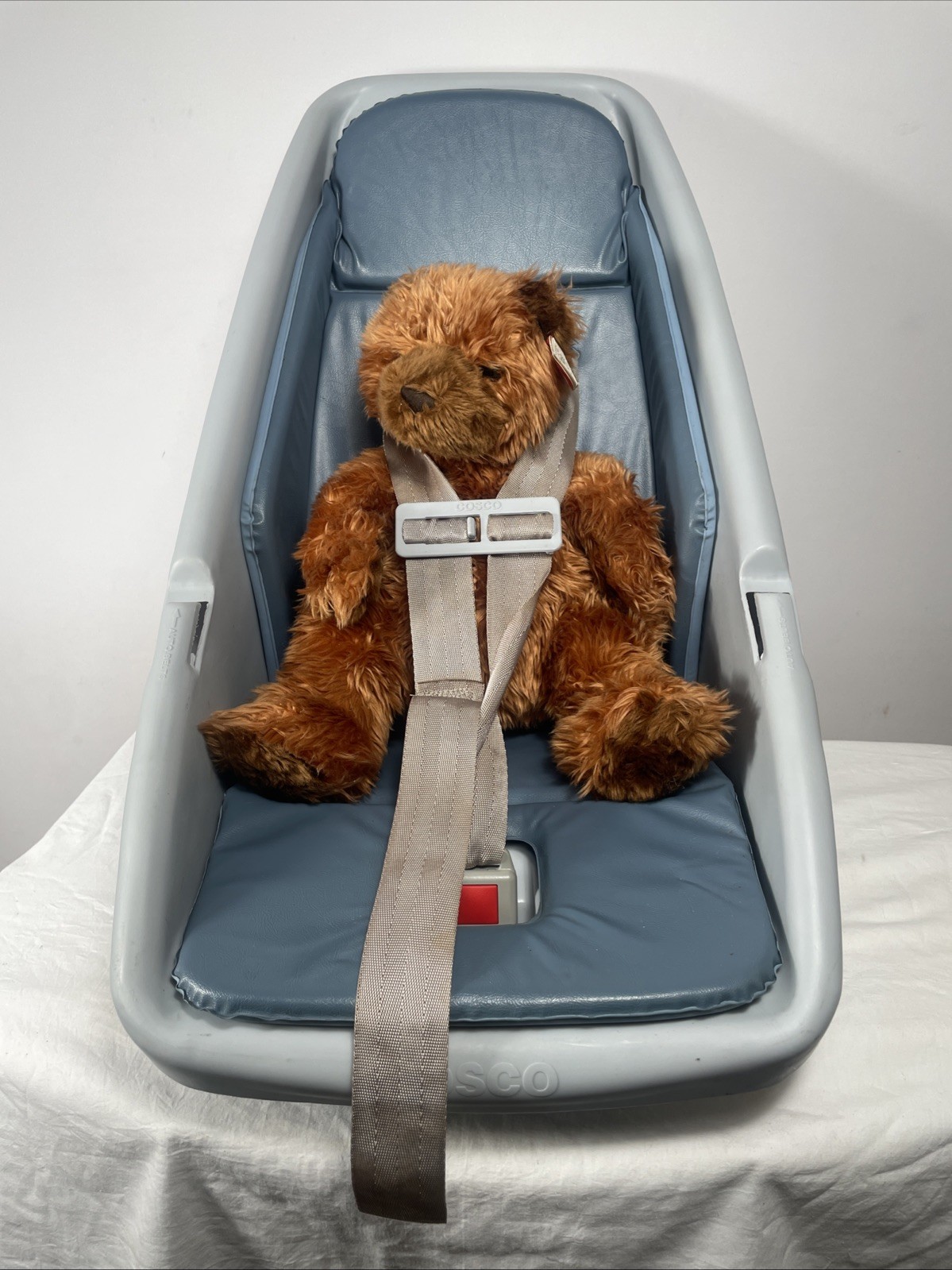Vintage 1995 Cosco Infant Car Seat Prop Gray Baby Doll Carrier Movie TV