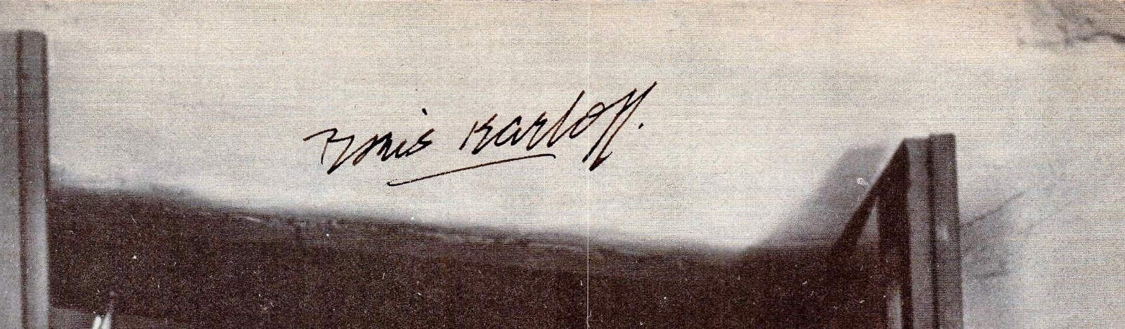 BORIS KARLOFF Signed 8×11 from “THE GHOUL” 3rd Party LOA**