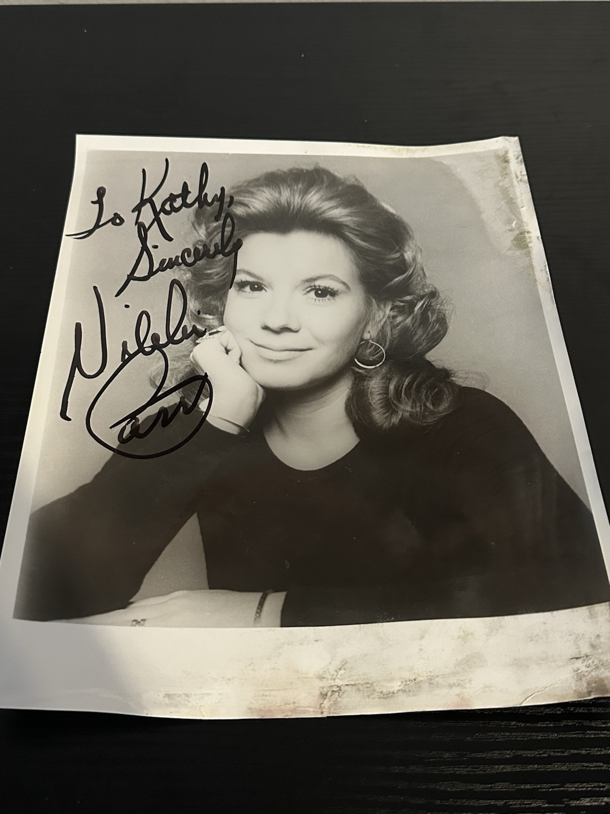 1960’s Vikki Carr inscribed “Kathy” 8×10 signed – Singer in English & Spanish