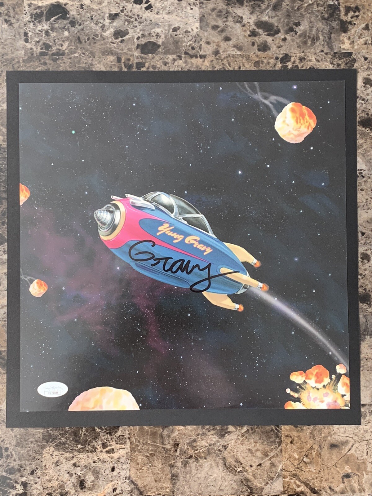 Yung Gravy 11×11 Sensational Double Sided Print Signed Autographed JSA COA