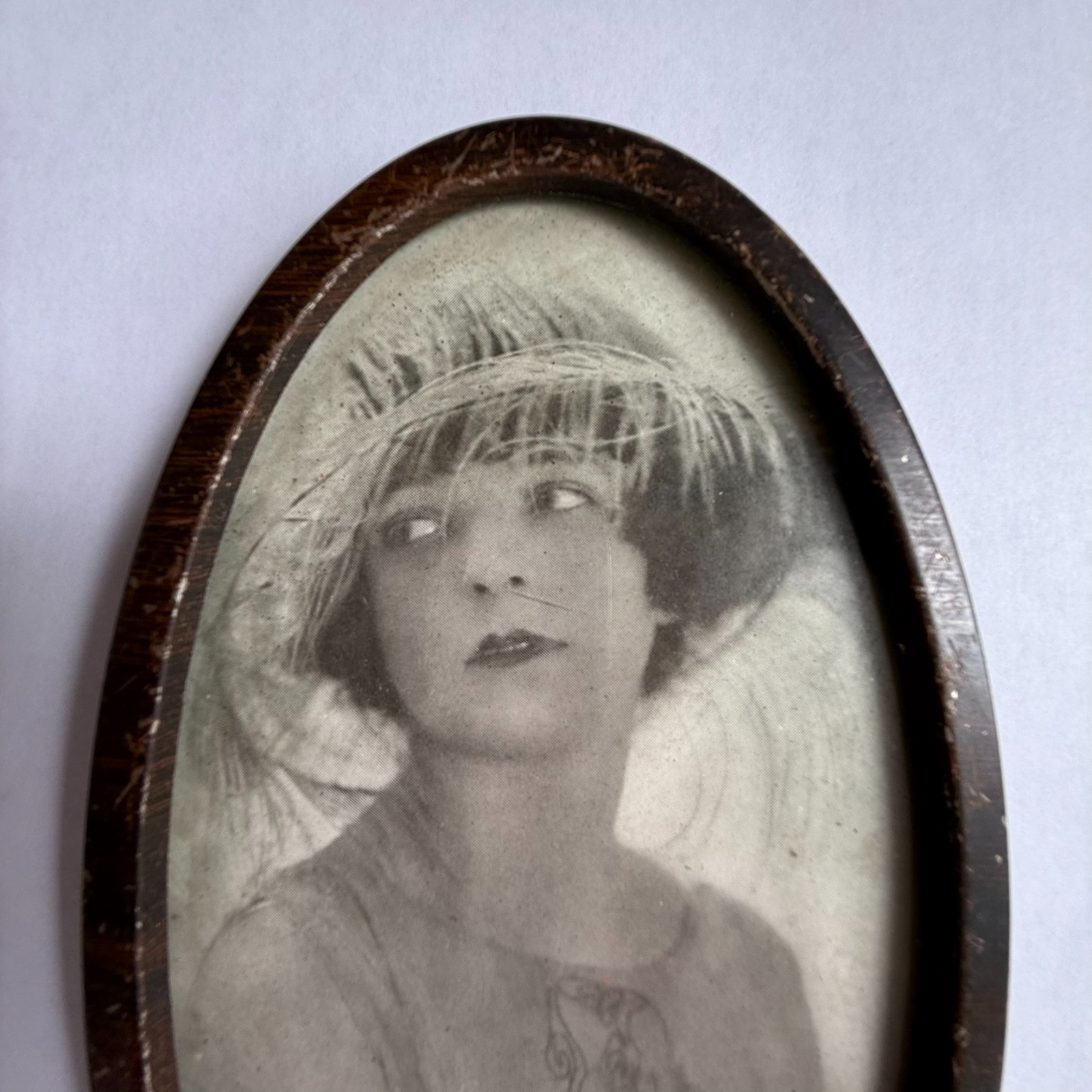 Antique 1920s Marion Davies & other Silent Film Star Prints Set of 4 Tin Frames