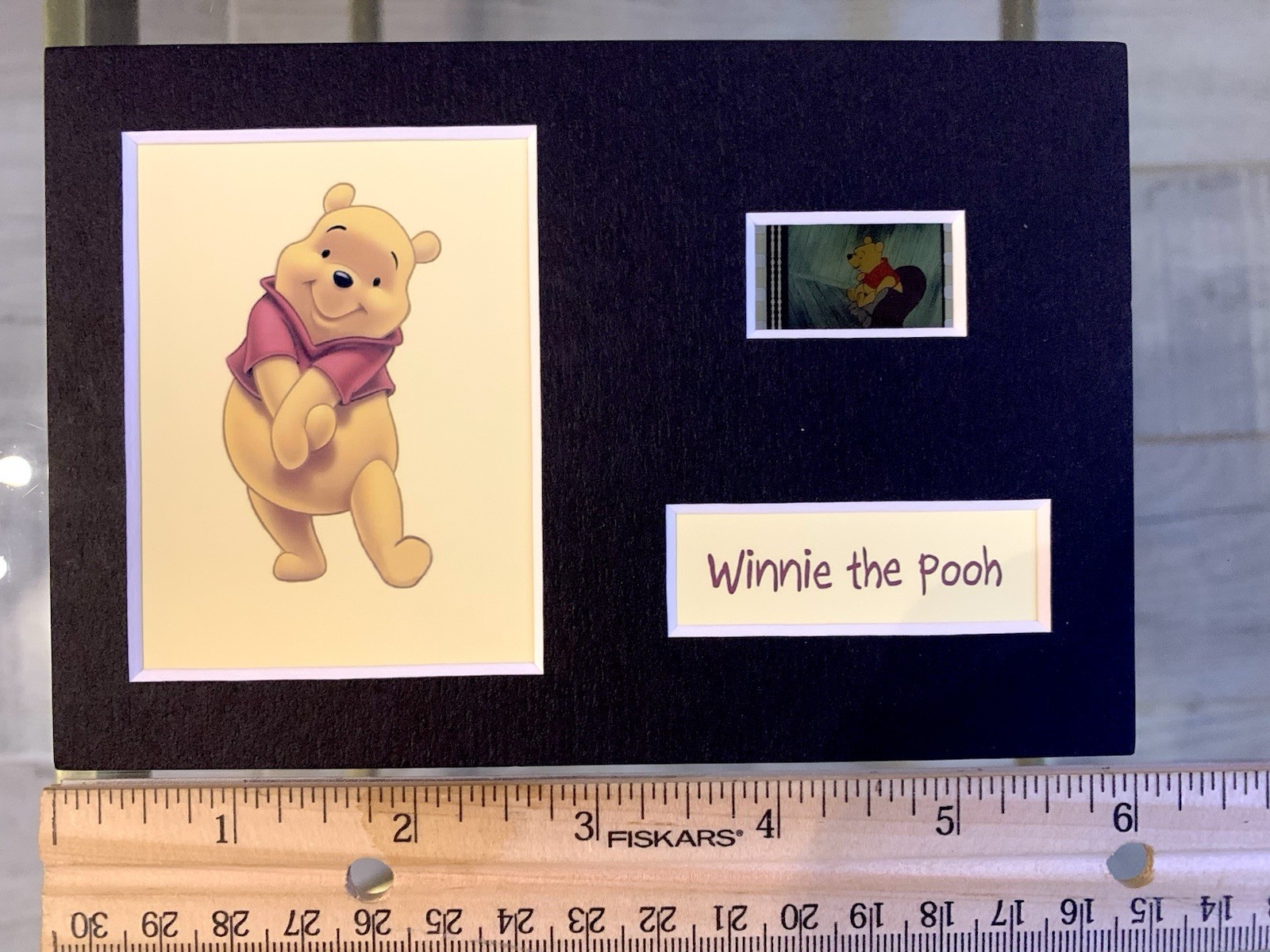 Matted Winnie the Pooh 35mm Film Cell + COA & Art Print – Disney Collectible 6”