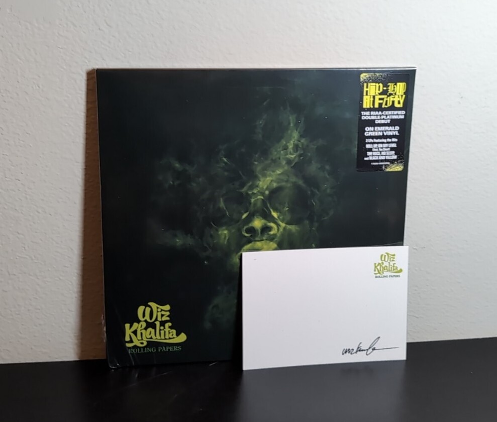 WIZ KHALIFA Rolling Papers Anniversary Edition w Signed Autographed Card 🆕 ✅