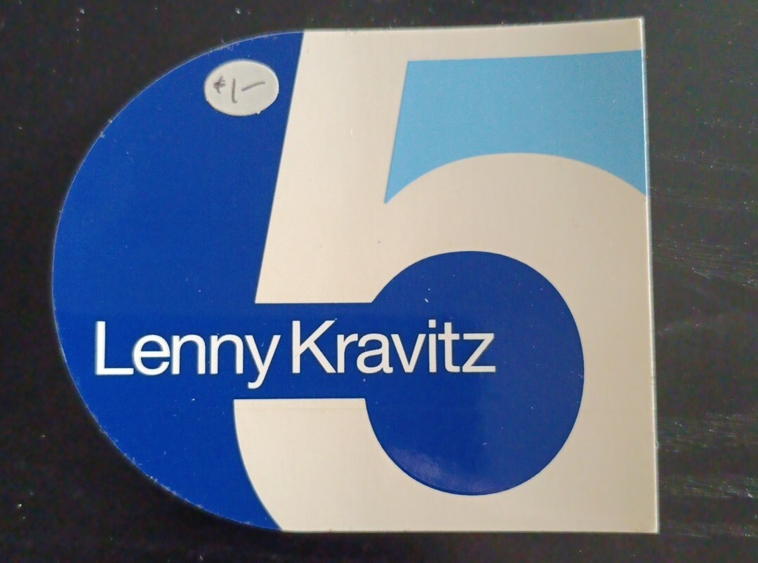 LENNY KRAVITZ 5 Album New Vintage 90s Promo 1998 Hype Sticker