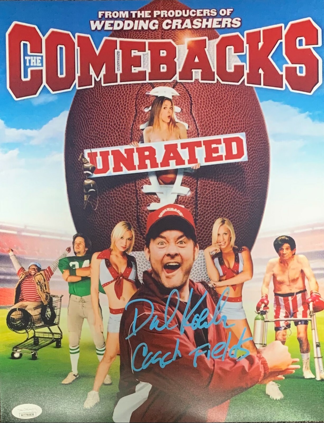 David Koechner signed inscribed 11×14 photo The Comebacks JSA Witness