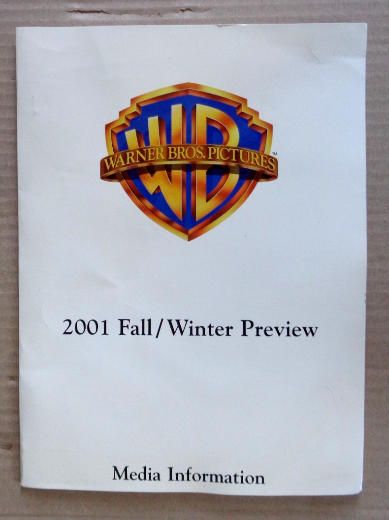 Warner Bros Pictures Fall/Winter 2001 Preview press kit 18 color slides H Potter