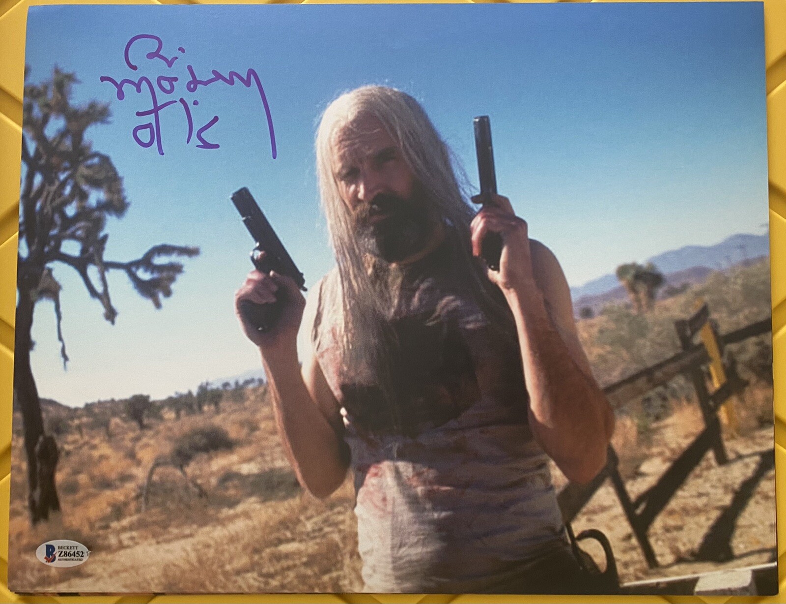 Bill Moseley Signed 11×14 Photo Devils Rejects House Of 1000. Beckett COA. B39