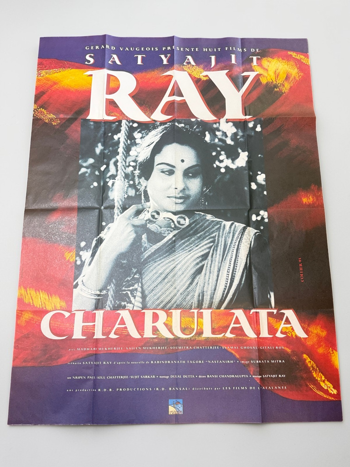 1993 French Grande Charulata Satyajit Ray Movie Poster 47×63 The Lonely Wife