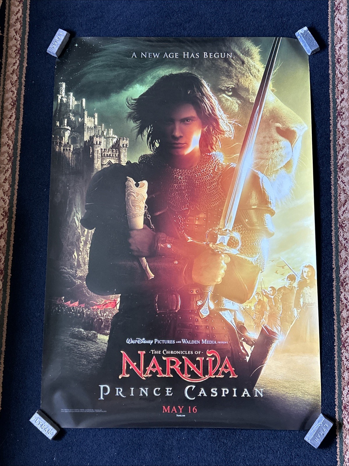 THE CHRONICLES of NARNIA “Prince Caspian” 2-Sided TEASER movie POSTER