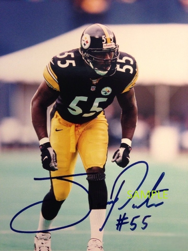 JOEY PORTER #2 REPRINT SIGNED 8X10 PHOTO AUTOGRAPHED CHRISTMAS MAN CAVE STEELERS