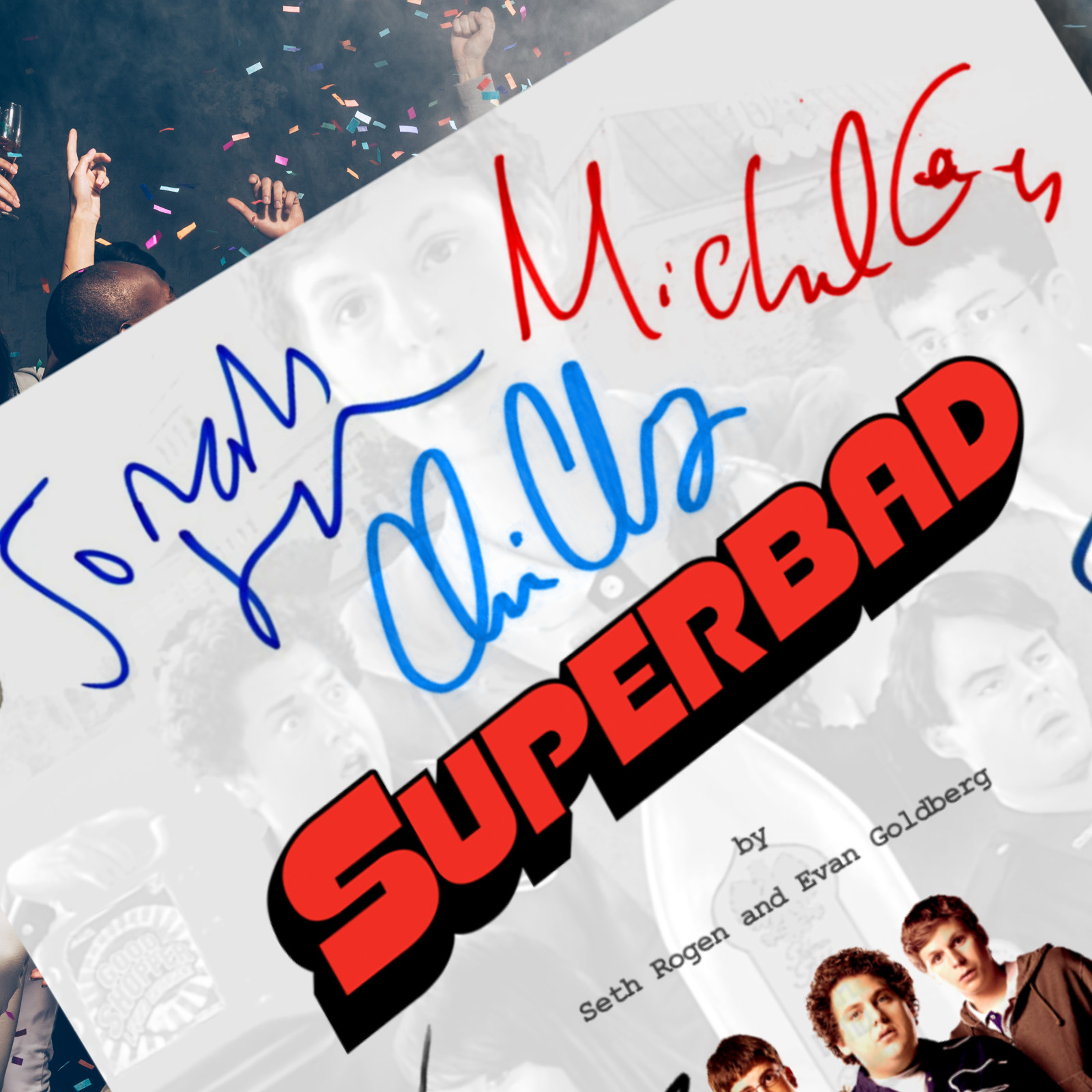 Superbad Movie Script Signed Autograph Reprint & Signed 8×10 Photo Reprints