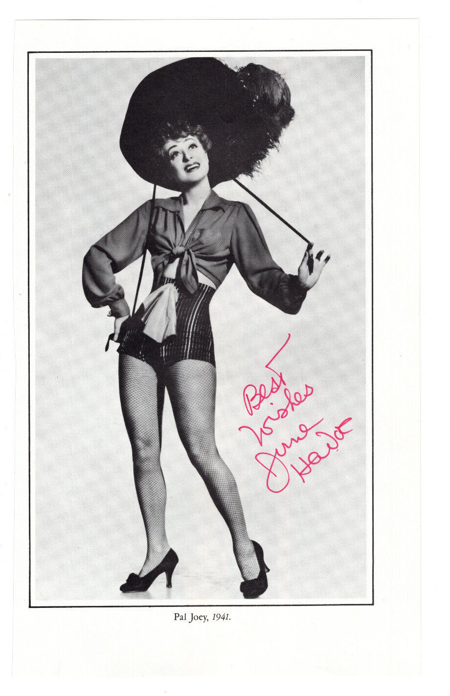 June Havoc Signed Book Photo / Autographed Actress
